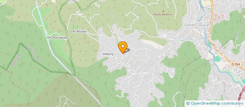 localisation de l'entreprise VALMA-SH  SOLLIES-TOUCAS