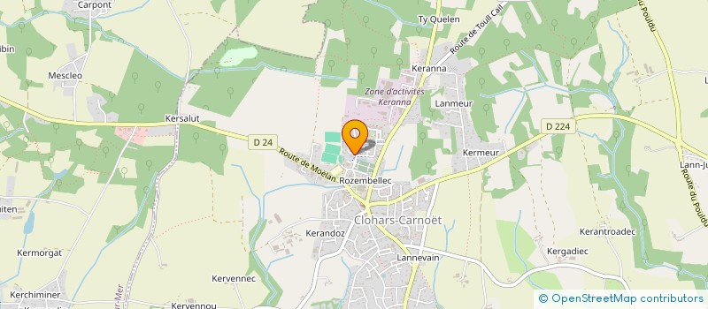 localisation de l'entreprise VALMABERE  CLOHARS CARNOET