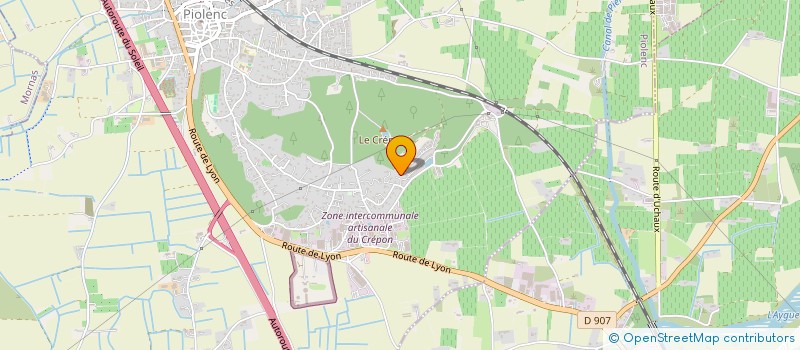 localisation de l'entreprise VALMAJ  PIOLENC