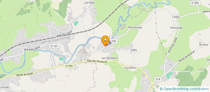 localisation de l'entreprise VALMAR 2 à VEZAC