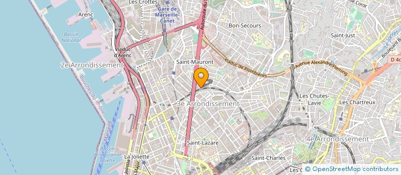 localisation de l'entreprise VALMAR à MARSEILLE