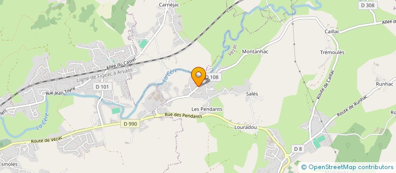 localisation de l'entreprise VALMAR à VEZAC