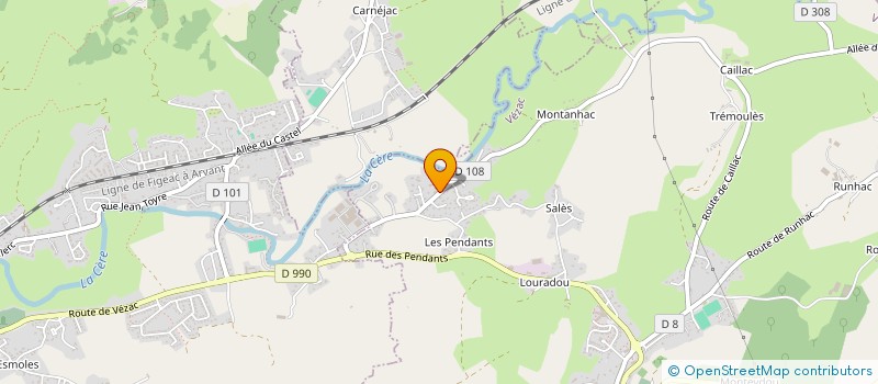 localisation de l'entreprise VALMAR PAT à VEZAC