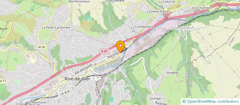 localisation de l'entreprise VALMATRANSPORTS à RIVE-DE-GIER