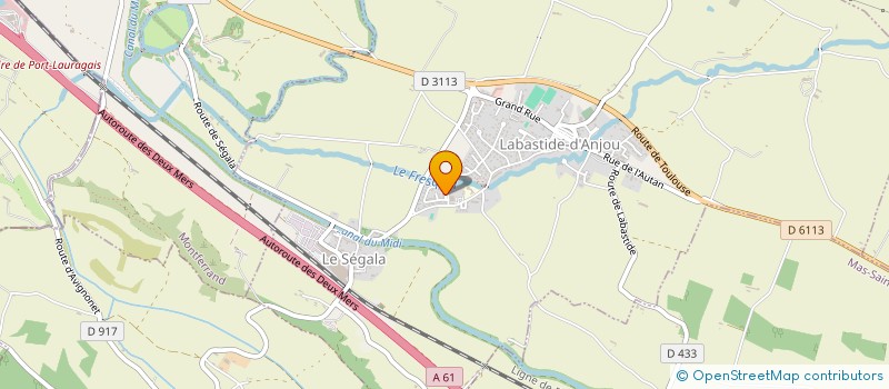 localisation de l'entreprise VALMATROS  LABASTIDE-D'ANJOU