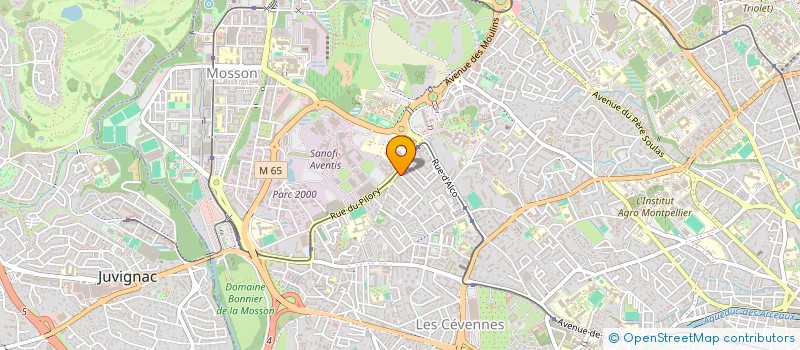 localisation de l'entreprise VALMER 34 à MONTPELLIER