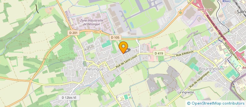 localisation de l'entreprise VALMI  HESINGUE