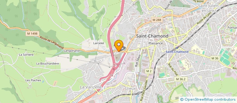 localisation de l'entreprise VALMITEX à SAINT-CHAMOND
