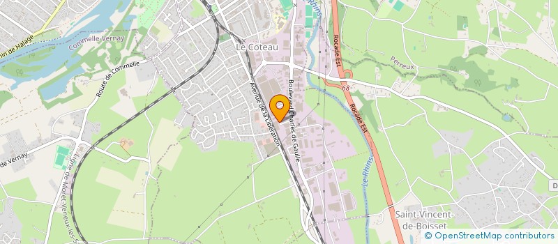 localisation de l'entreprise VALMY  LE COTEAU