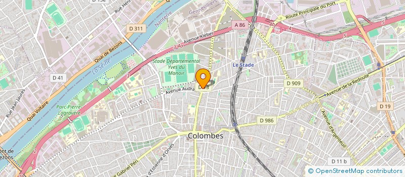 localisation de l'entreprise VALMY 59 à COLOMBES
