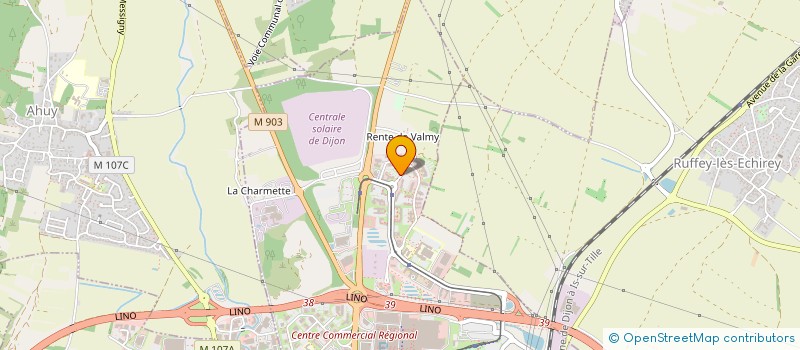 localisation de l'entreprise VALMY KINE PISCINE à DIJON