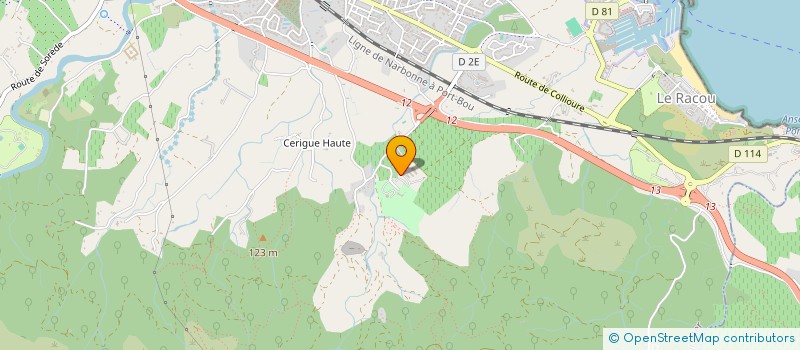 localisation de l'entreprise VALMYA à ARGELES-SUR-MER