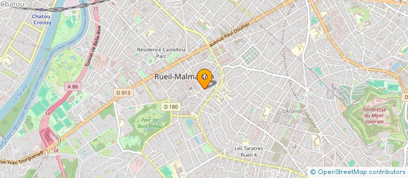 localisation de l'entreprise VALNAUD IMMOBILIER à RUEIL-MALMAISON