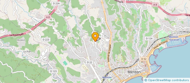 localisation de l'entreprise VALNOR à MENTON