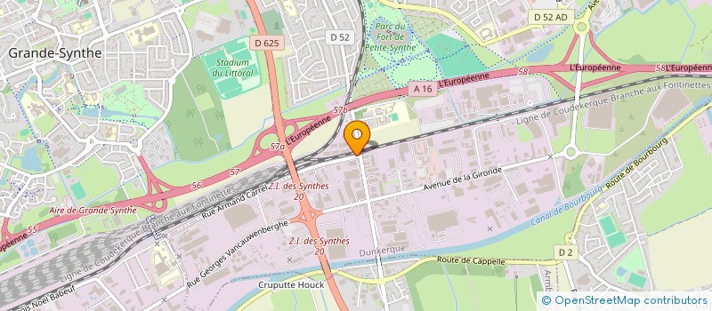 localisation de l'entreprise VALO FERMETURES ET FACADES à DUNKERQUE