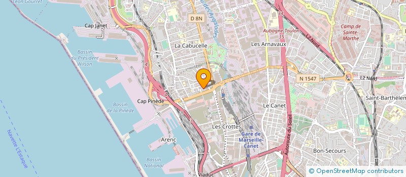 localisation de l'entreprise VALO WASTE à MARSEILLE