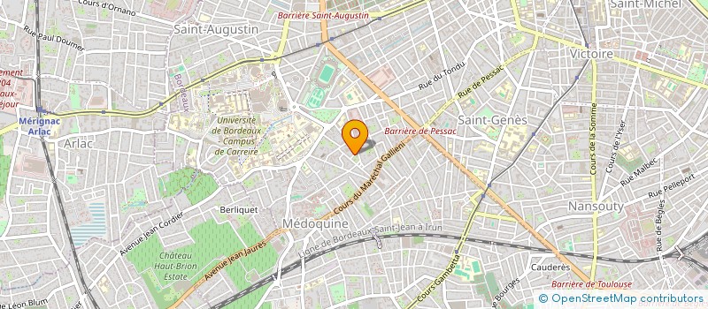 localisation de l'entreprise VALOCARB  BORDEAUX