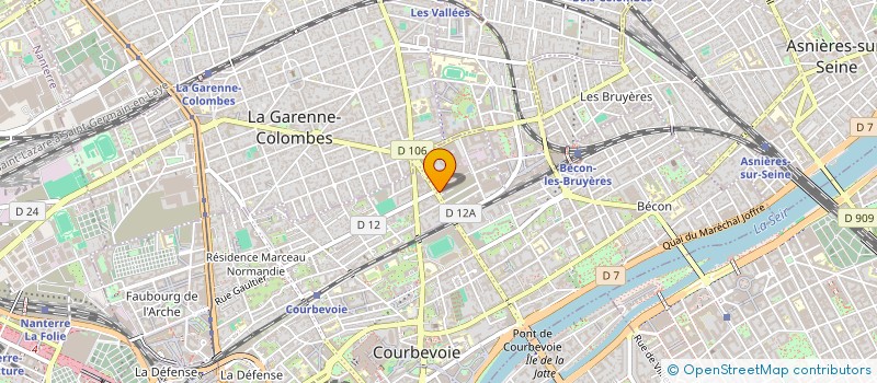 localisation de l'entreprise VALOFIBRE à COURBEVOIE