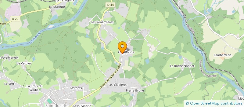 localisation de l'entreprise VALOINE 7 à SAINT-JUST-LE-MARTEL