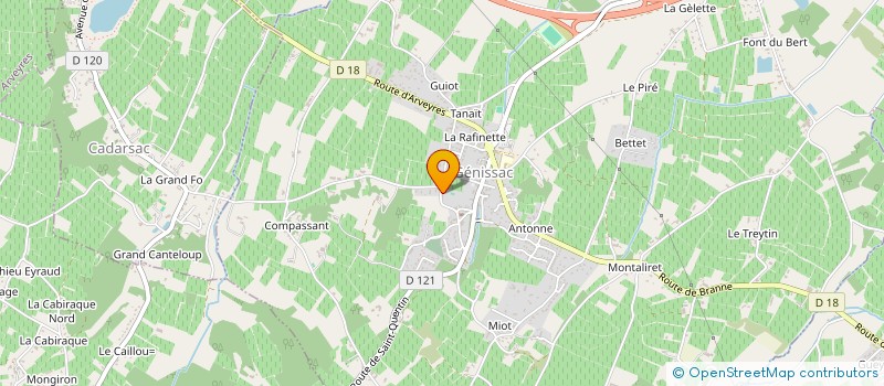 localisation de l'entreprise VALOIS  GENISSAC