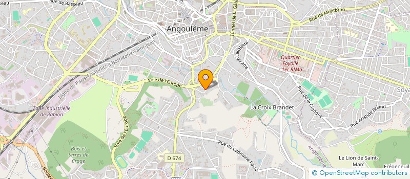 localisation de l'entreprise VALOIS AUTOMOBILES  ANGOULEME