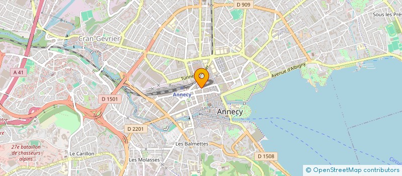 localisation de l'entreprise VALOIS CAMPREDON à ANNECY