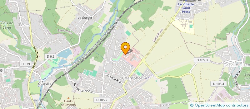 localisation de l'entreprise VALOIS COUVERTURE à CHAMPHOL