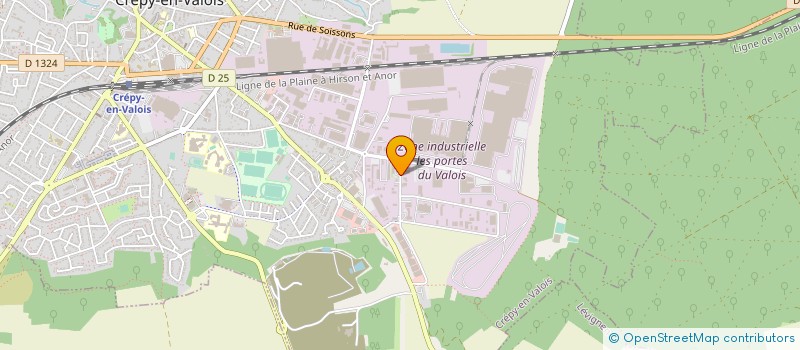 localisation de l'entreprise VALOIS FERMETURES à CREPY-EN-VALOIS