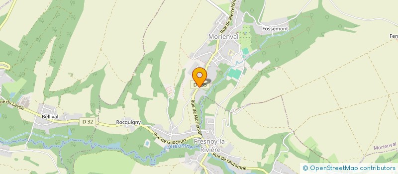 localisation de l'entreprise VALOIS REFRIGERATION  MORIENVAL