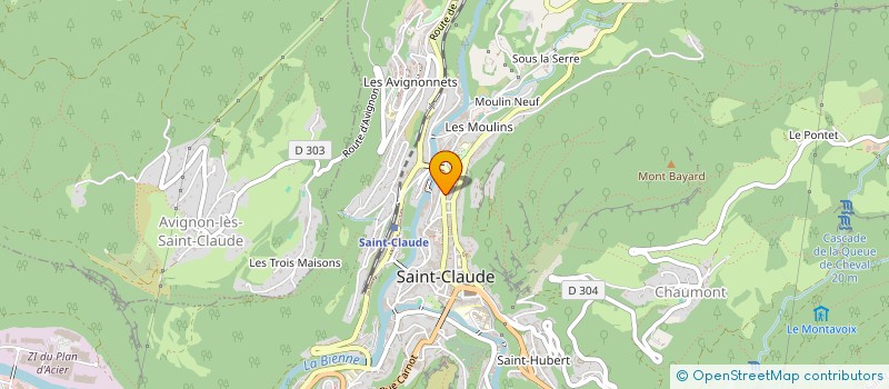 localisation de l'entreprise VALOL  SAINT-CLAUDE