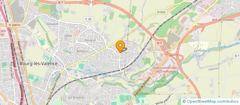 localisation de l'entreprise VALOMA  BOURG-LES-VALENCE