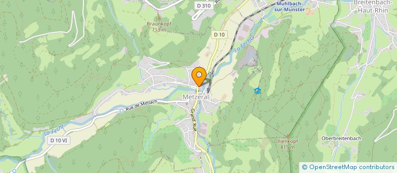localisation de l'entreprise VALON à METZERAL