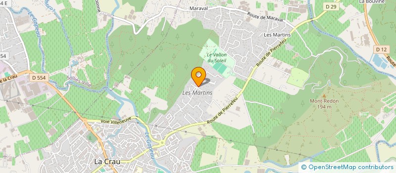 localisation de l'entreprise VALONE INVEST  LA CRAU