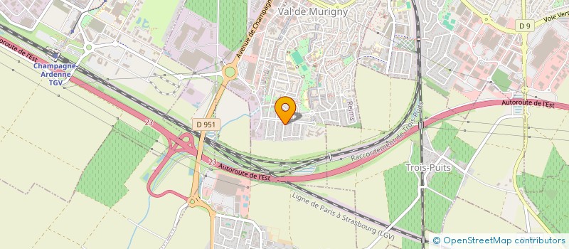 localisation de l'entreprise VALONGO  REIMS