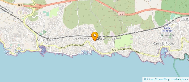 localisation de l'entreprise VALONIE  SAUSSET-LES-PINS