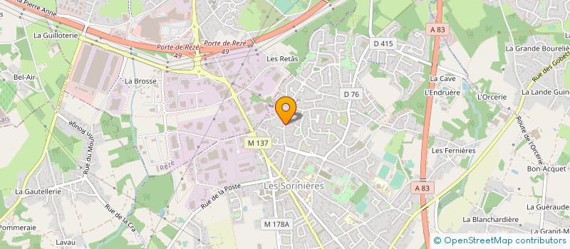 localisation de l'entreprise VALOR à LES SORINIERES