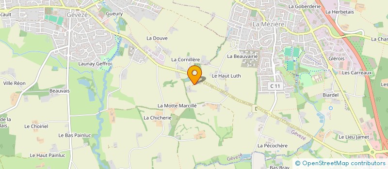 localisation de l'entreprise VALORALPHA  GEVEZE