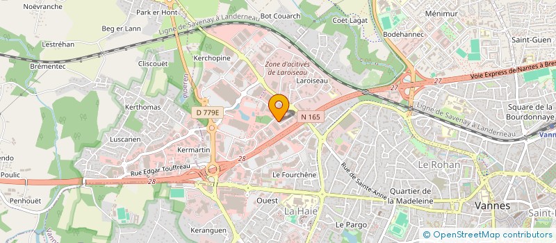 localisation de l'entreprise VALORE à VANNES