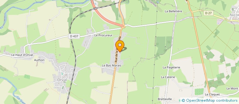 localisation de l'entreprise VALOREC  ORVAL SUR SIENNE