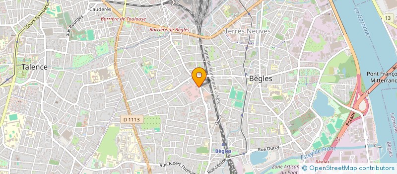 localisation de l'entreprise VALOREM TOITURE & OMBRIERE à BEGLES