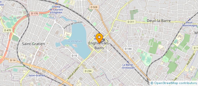 localisation de l'entreprise VALOREST 42 à ENGHIEN-LES-BAINS