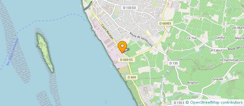 localisation de l'entreprise VALORGOM à BLAYE