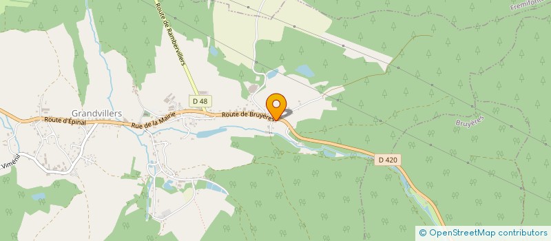 localisation de l'entreprise VALORGREEN à GRANDVILLERS