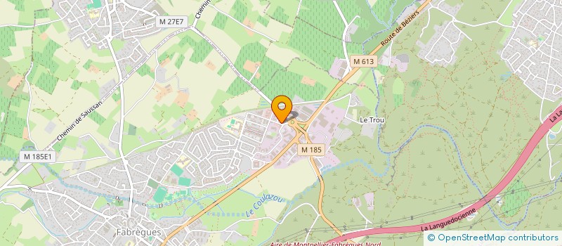 localisation de l'entreprise VALORI  FABREGUES