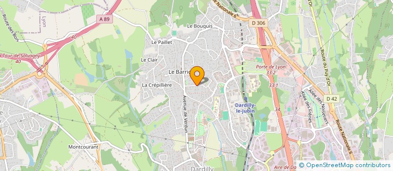 localisation de l'entreprise VALORIA  DARDILLY