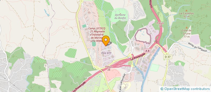 localisation de l'entreprise VALORIA LE MUY 1 à FREJUS