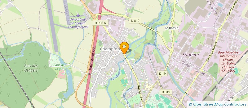 localisation de l'entreprise VALORIA RH  CHAMPFORGEUIL