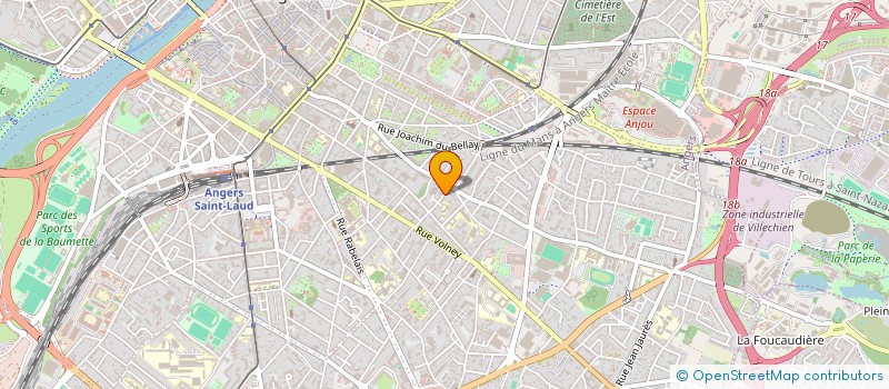 localisation de l'entreprise VALORIDIS à ANGERS