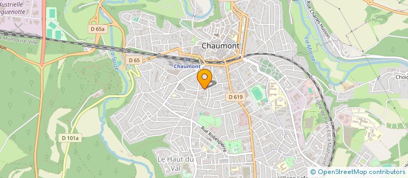 localisation de l'entreprise VALORIMMO à CHAUMONT