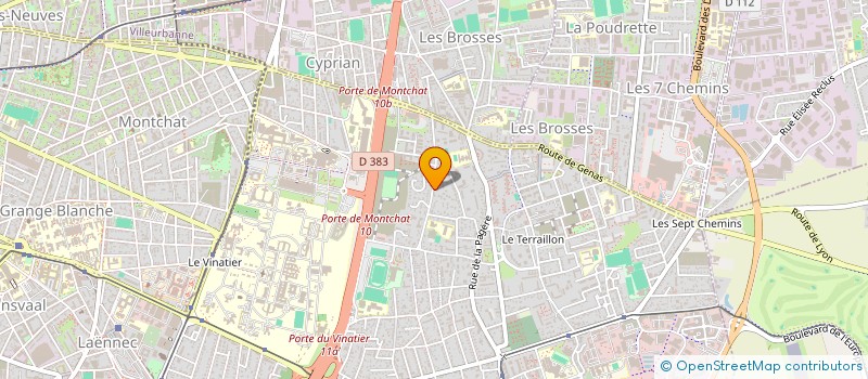 localisation de l'entreprise VALORINET à BRON